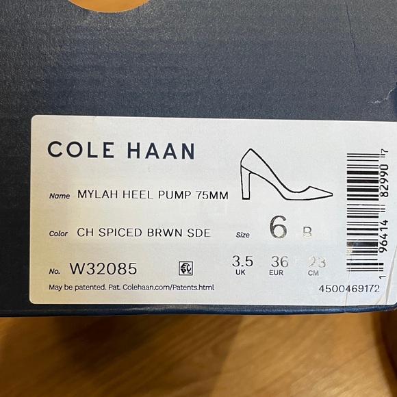 NWT Cole Haan Mylah Heel Pump (Color: spiced brown suede) Size 6 Women - Picture 9 of 14